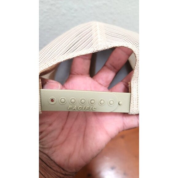 Pelican Brewing Co. Trucker Hat - Pacific Headwear - Mesh Back - Blue & Tan - Picture 6 of 8